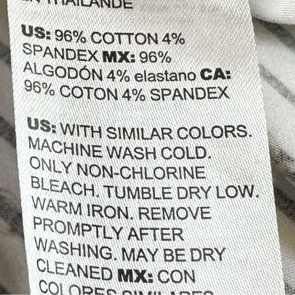 Chico’s No Iron Blouse Size XL White Chain Tassel Stripe Print Popover Top - Picture 10 of 10